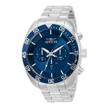 INVICTA Pro Diver 30055 Chronograph Blue Dial Stainless Steel Strap [Machtwatch] Silver