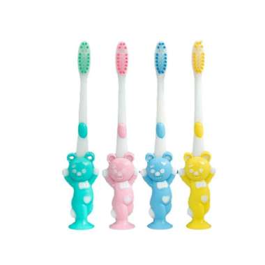 OEM SK-C764 Sikat Gigi Anak 1 Set isi 4PCS Karakter Beruang Kelinci Multiwarna Unisex / Sikat Gigi S