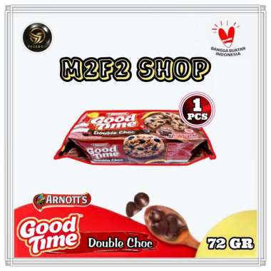 Good Time Double Choco Cookies | Kukis Cokelat - 72 gr (Kemasan Satuan)