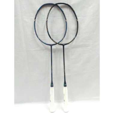 LINING WINDSTORM NANO 74 RAKET BADMINTON 100% ORIGINAL GREY NAVY