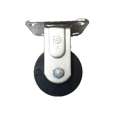 Roda Caster / Troly / Troli KARET 4 Inch Heavy Duty Mati ( Maju Mundur ) DERSHENG Indonesia