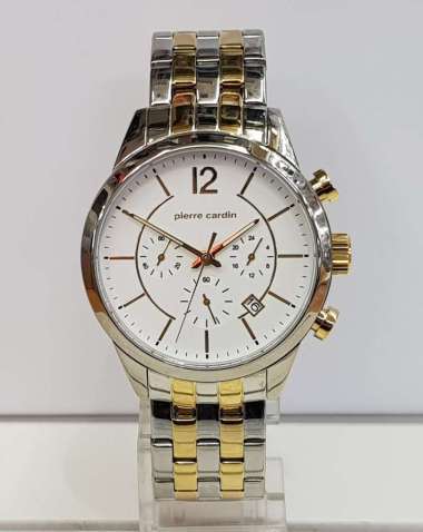 Pierre Cardin PC106591F Troca Jam Tangan Pria Stainless Steel Silver Gold