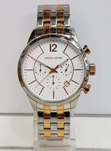 Pierre Cardin PC106591F Troca Jam Tangan Pria Stainless Steel Silver Rosegold