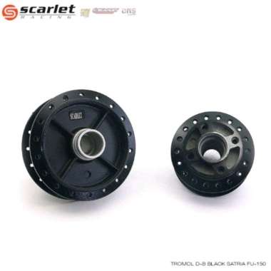 TROMOL DEPAN BELAKANG SATRIA FU SCARLET Hitam