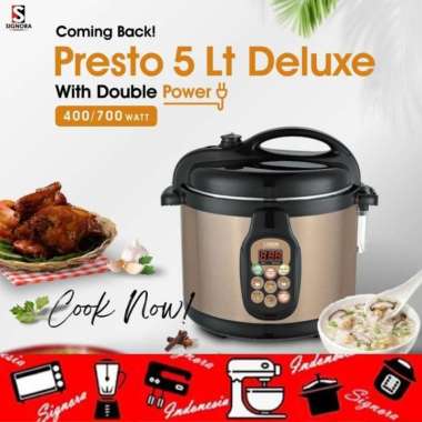SIGNORA PRESSURE COOKER PRESTO DELUXE / ELECTRIC PRESTO SIGNORA 5L