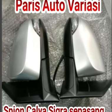 Spion Sigra type R sepasang fullset plus tombol elektrik Merah