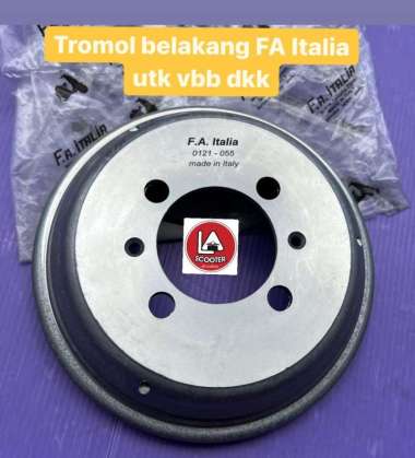 - Tromol blkg utk vespa vnb, vbb, vba dkk - Original fa italy
