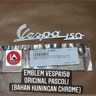Emblem Vespa150,original pascoli (bahan kuningan) utk vbb,vnb,vglb dkk