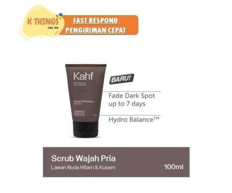 KAHF Face Wash Scrub Perawatan Wajah Pria Sunscreen Moisturizer ORI Face Scrub