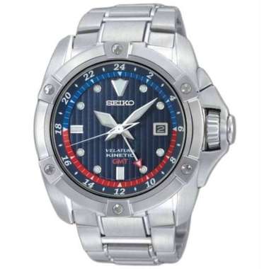 Jam Tangan Pria Seiko Velatura GMT SUN011 SUN011P1 Sapphire Stainless Original Garansi Resmi 1 Tahun