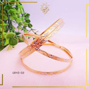 GELANG KERONCONG EMAS ASLI KADAR 300 DAN KADAR 375 GELANG EMAS KERONCONG WANITA GB 40 - 2 8K