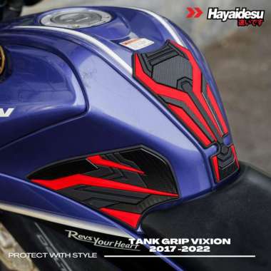 Hayaidesu Tank Pad Vixion R 2017-2022 BIRU
