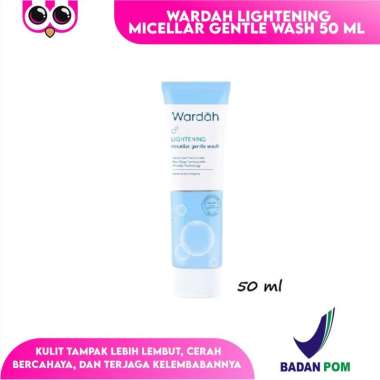KECIL 50 ML WARDAH LIGHTENING MICELLAR GENTLE WASH / FACIAL WASH / PEMBERSIH WAJAH