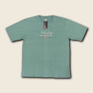D&S Kaos Pria Big Size Jumbo Oversize Tangan Pendek Katun Combed 24S Hijau Mint 4XL