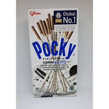 Promo Harga Glico Pocky Stick Cookies Cream 40 gr - Blibli