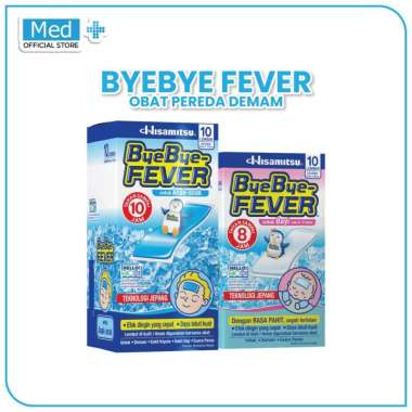 Med+ Bye Bye Fever Penurun Panas 1 Sachet / Bye Bye Fever Anak / Bye Bye Fever Bayi / Plester Kompre