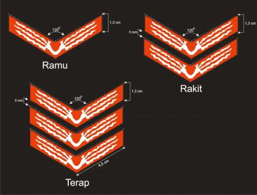 Badge / Bet TKU Penggalang (Ramu, Rakit, Terap) V2 (Rakit)