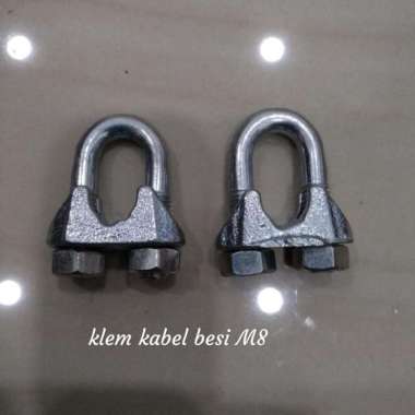 klem kabel besi 8mm klem bulldog segel rantai klem seling