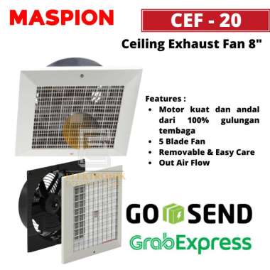 MASPION CEILING EXHAUST FAN 8" CEF 20 EXHAUST FAN