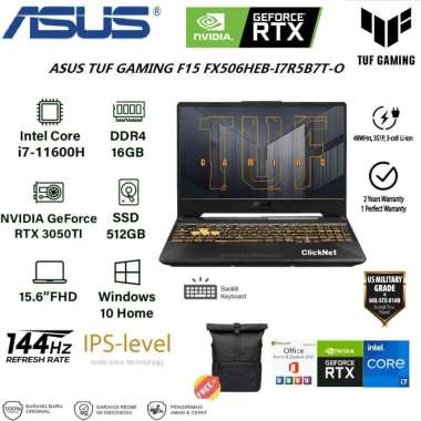 ASUS TUF F15 FX506HEB-I7R5B7T-O i7-11600H 16GB 512GB SSD RTX3050Ti 4GB