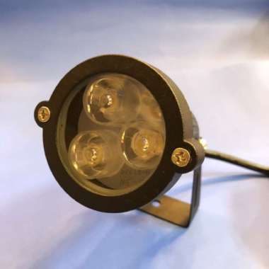 LAMPU SOROT TAMAN LED 3W Bulet Kuning