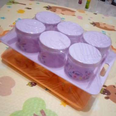 Toples nampan set LEBARAN 7 in 1 pink
