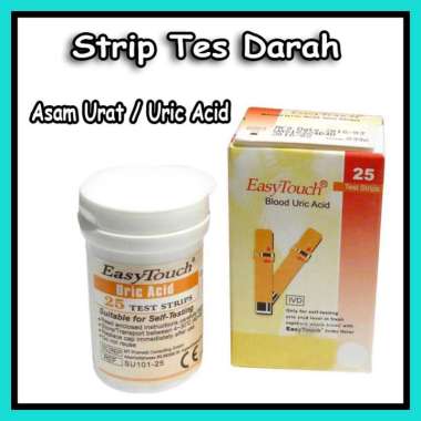 Easy Touch Strip Easy Touch ASAM URAT Alat Monitor Kesehatan [25 Strip]