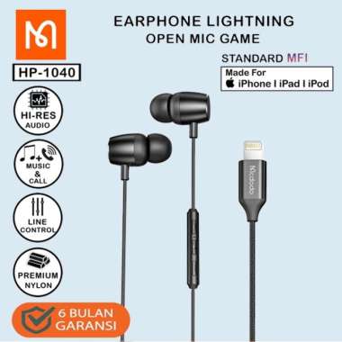 MCDODO HP-1040 Earphone Headset Audio Lightning Headphone Earphone iPhone 13 Call Music HP-1040