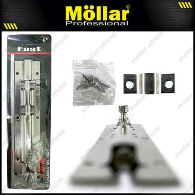 EAST Grendel Pintu 6" Stainless Steel Slot Kunci Jendela Kamar Rumah