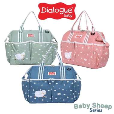 Dialogue Baby Tas Bayi Medium Baby Sheep Series Dusty Green