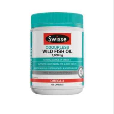 Swisse Odourless Wild Fish Oil 1000 Mg - 400 Kapsul