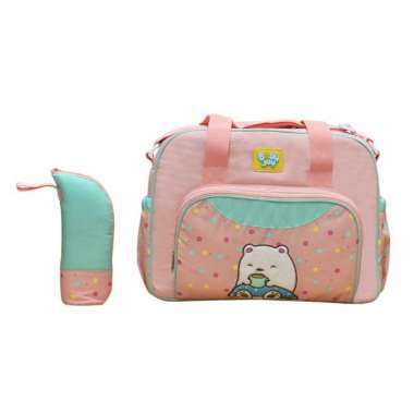 Baby Joy Tas Bayi Besar Polar Bear Series - Pink Pink