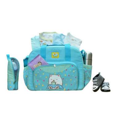 Baby Joy Tas Bayi Besar Polar Bear Series - Pink Biru