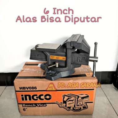 Bench Vise Putar 6" Inch INGCO HBV086 Catok Ragum Bais Tanggem Paron