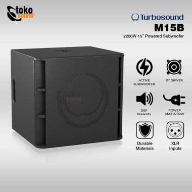 Turbosound Milan M15B 2200W 15 inch Powered Subwoofer