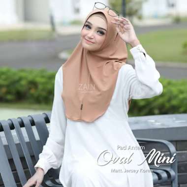 JILBAB BERGO OVAL MINI PET ANTEM JERSEY mocca