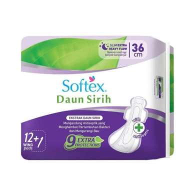 softex daun sirih 36 cm 12 natural hygiene
