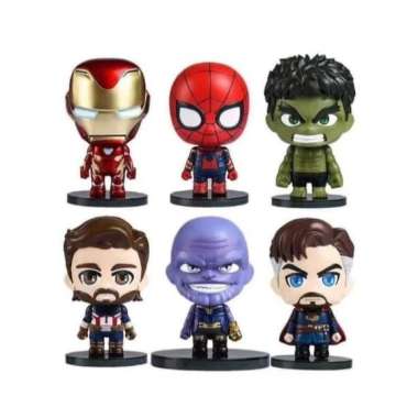 Action Figure Avengers Infinity War Kepala Besar Bukan Funko Pop (01A)