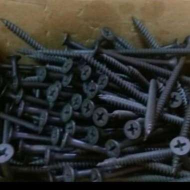 Sekrup Skrup Hitam Gypsum 6x2" / Drywall Sekrup Gipsum 5 Cm Screw