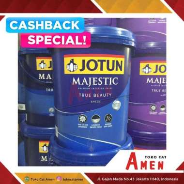JOTUN MAJESTIC TRUE BEAUTY SHEEN 20LT - MORNING FOG / CAT TEMBOK