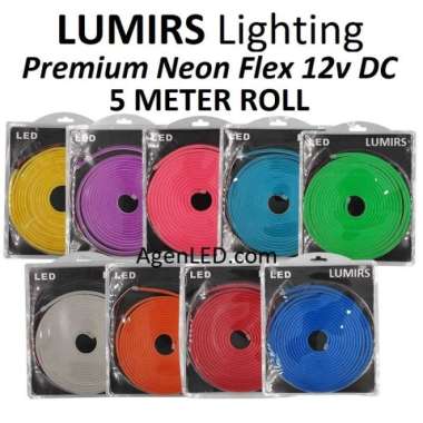 Lumirs Lampu Neon Flex 5M Led Selang 12V Dc Neonflex 12 V Volt 12Volt Ice Blue
