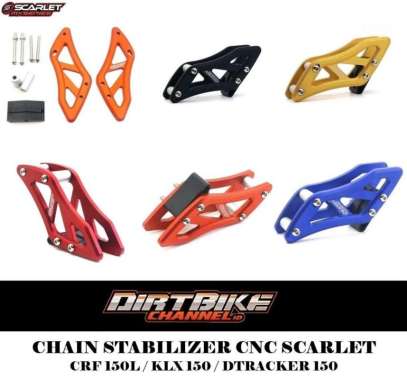 Tensioner Rantai CNC Aluminium SCARLET KLX 150 Dtracker 150 CRF 150 Gold