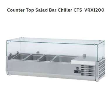 FOMAC Counter Top Salad Bar Chiller CTS-VRX1200 - Wadah Pendingin