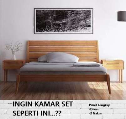 Kamar Set Minimalis Kayu Jati Terbaru Set Tempat Tidur Minimalis Jati - Divan 120x200 Divan 120x200