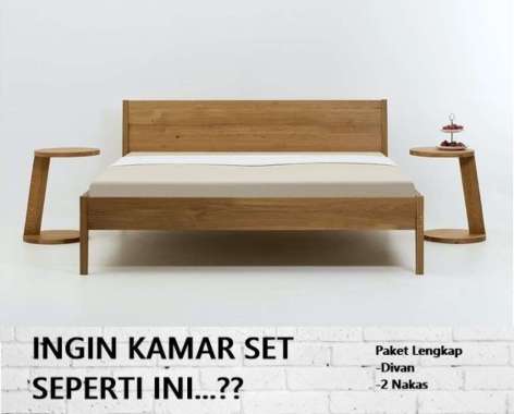 Kamar Set Jati Minimalis Modern Tempat Tidur Jati Terbaru Dipan Jati - Divan 120x200 Divan 200x200
