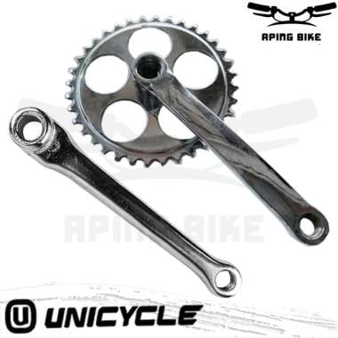 Crank Unicycle Single Speed 36T Gir Depan Sepeda Mini Onthel Fixie