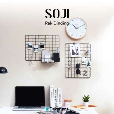 Dekoruma SOJI Rak Dinding Gantung / Wire Grid Set