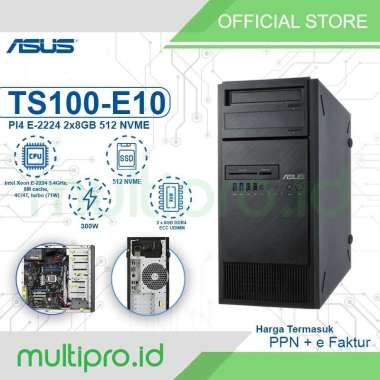 Server Asus TS100 Xeon E-2224 2x8GB 512 NVME