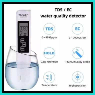 TDS Meter 3in1 TDS/EC/Temperatur - Alat Ukur Air Hidroponik TDS EC