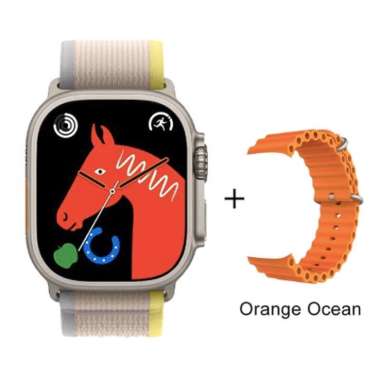 （Free Strap）IWO Watch Ultra Smartwatch Series 8 45mm Infinity Screen Heart Rate Monitor 2022 Best Sm